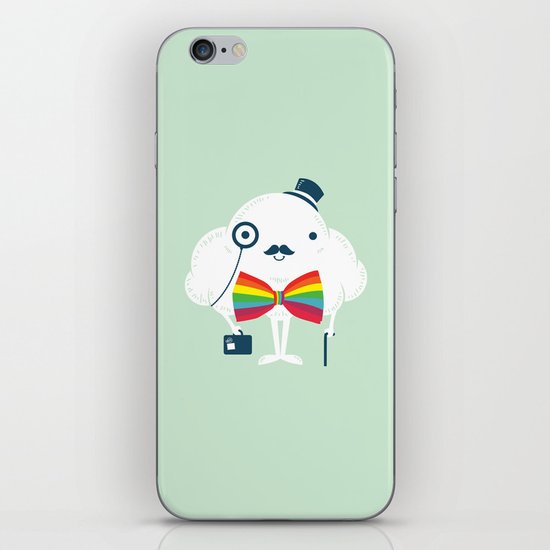 Rainbow-tie gentleman iPhone Skin
