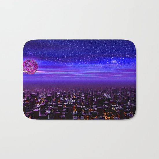 Spaceport Sunset Bath Mat