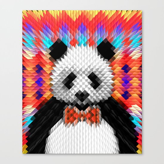 Geo Panda Canvas Print