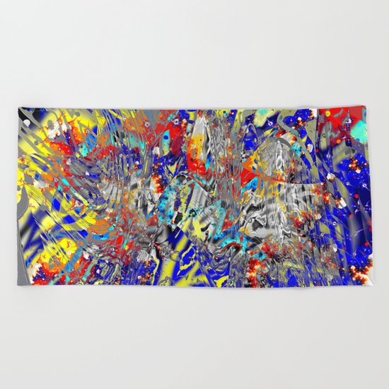 ice and fire friend Beach Towel