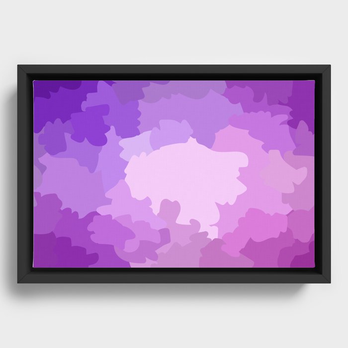 Raptured in a Cloud of Purple Smoke Framed Canvas
