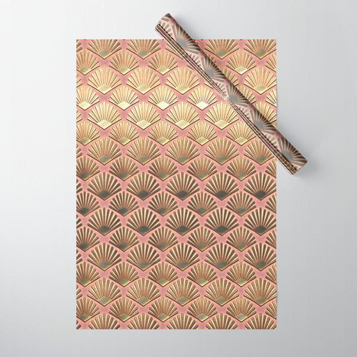 Rose gold metallic wrapping outlet paper