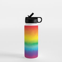 Watercolor Rainbow Water Bottle