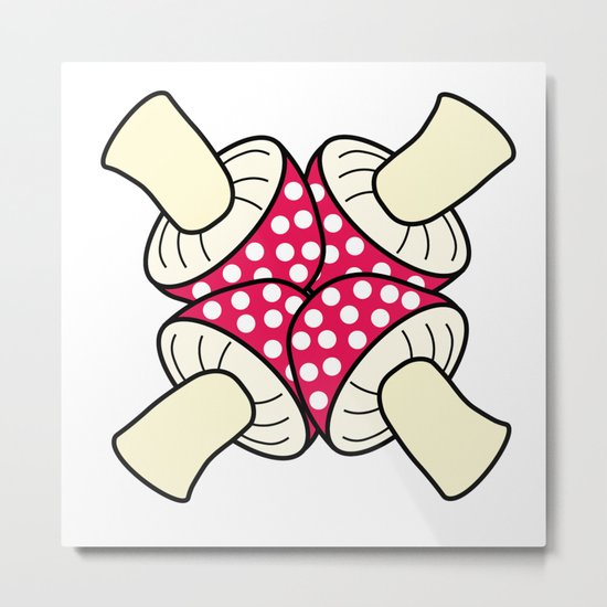 mashroom cross Metal Print