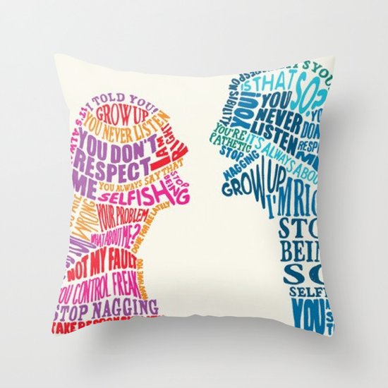FIGHT Throw Pillow