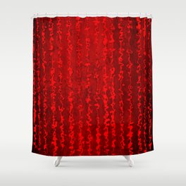 Red Chaos Shower Curtain