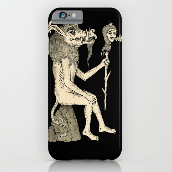 Creature Holding Sceptre iPhone & iPod Case