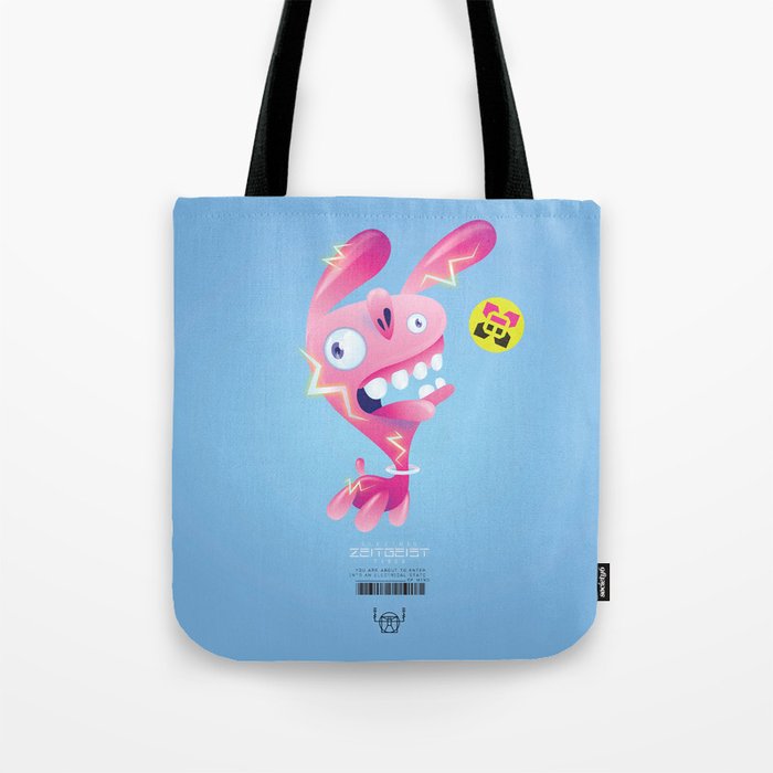Electric Bunny-Wabbit Tote Bag