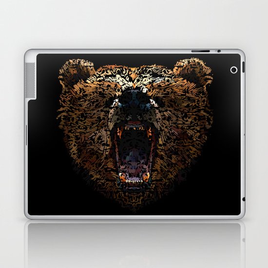 Floral Bear Laptop & iPad Skin