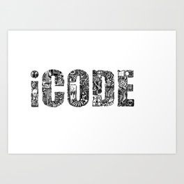 iCODE_BLACK Art Print