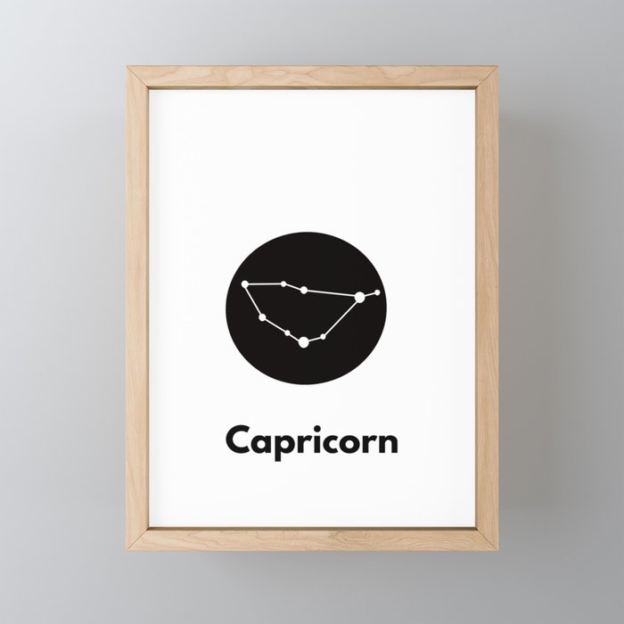 Capricorn Framed Mini Art Print