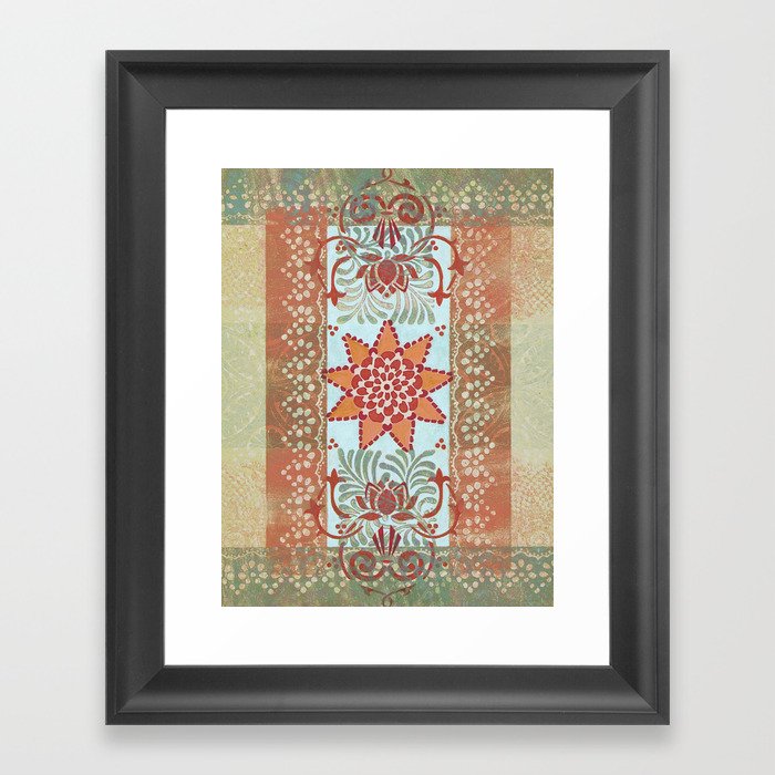 Monoprint 3 Framed Art Print