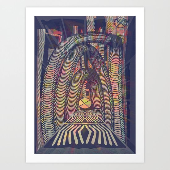 RetroFuture / Evolution-04 Art Print