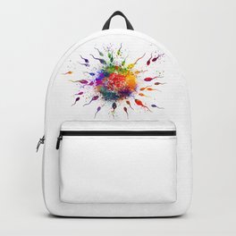 Human Fertilization Colorful Watercolor Backpack