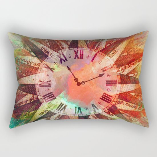 Synchronicity 11:11 Clock Face Time Design Rectangular Pillow