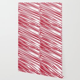 Strawberry stripes background Wallpaper