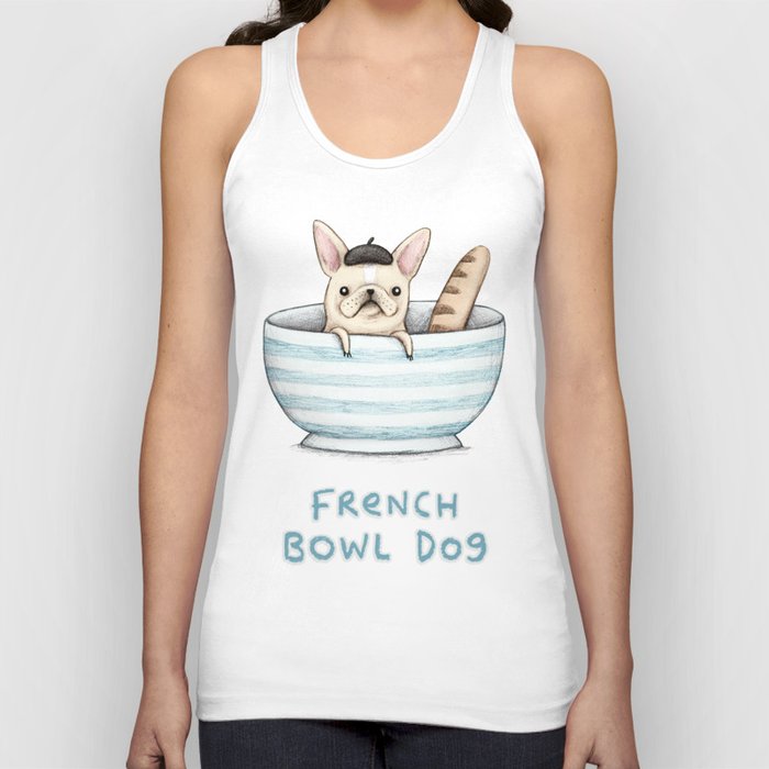 French Bowl Dog Tank Top