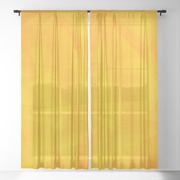 Yellow Design Sheer Curtain