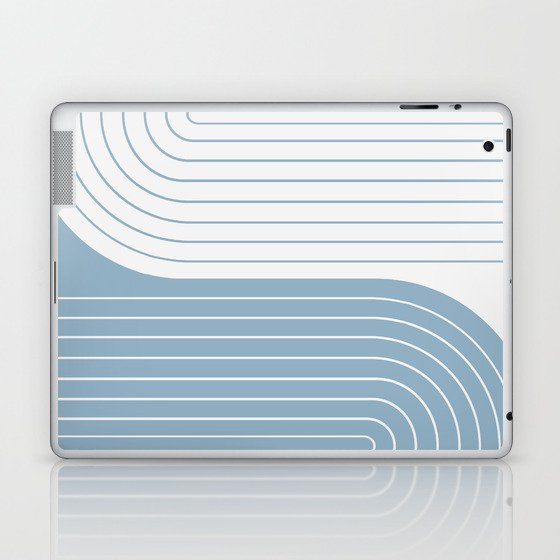 Two Tone Line Curvature LXXVIII Laptop & iPad Skin