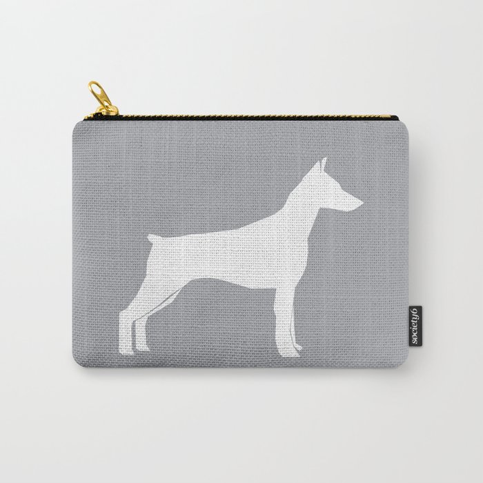 Doberman Pinscher dog pattern grey and white minimal dog breed