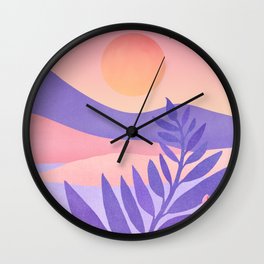 South Seas Sunrise / Tropical Landscape Wall Clock