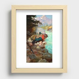 Quenching Two Thirsts by Philip Russell Goodwin Recessed Framed Print