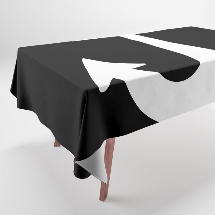Anchor (White & Black) Tablecloth