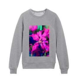 Colorful Floral Abstract Pink Kids Crewneck
