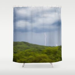 Lightning in Vietnam Shower Curtain