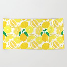 Lemon Harvest Beach Towel