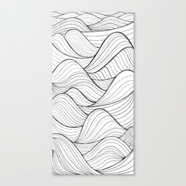 Monochrome sea Canvas Print