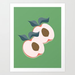 Sweet peaches Art Print