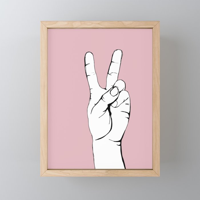 Peace III Framed Mini Art Print