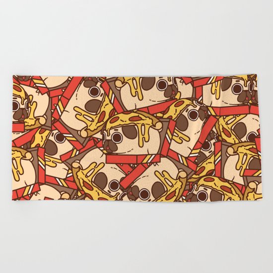 Puglie Pizza Beach Towel