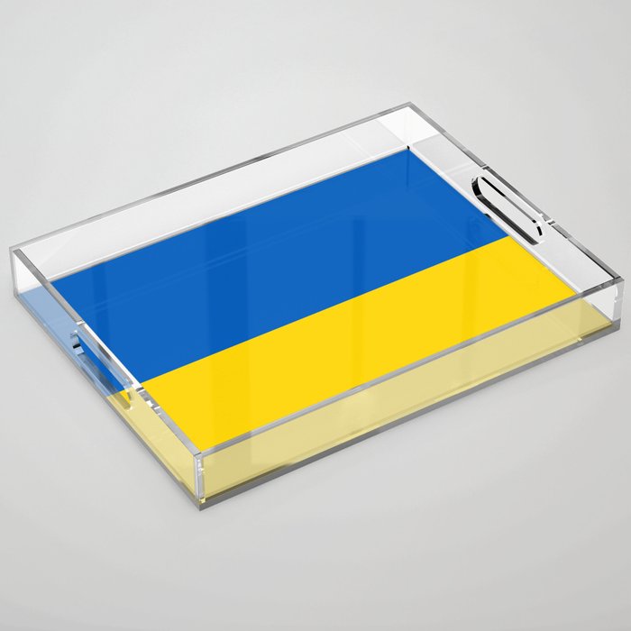 Ukrainian flag of Ukraine Acrylic Tray