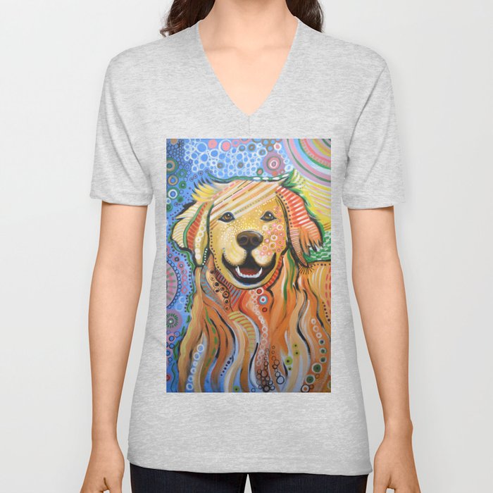 Max Abstract Dog Art Golden Retriever Original Animal