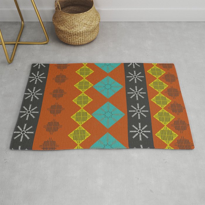 Comfy wintry shapes Rug