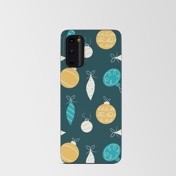 Christmas Ornaments Blue Android Card Case
