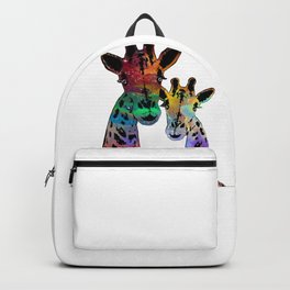 Galaxy Giraffes Backpack | Galaxy, Color, Drawing, Colorful, Graphicdesign, Rainbow, Universe, Art, Fun, Couple 