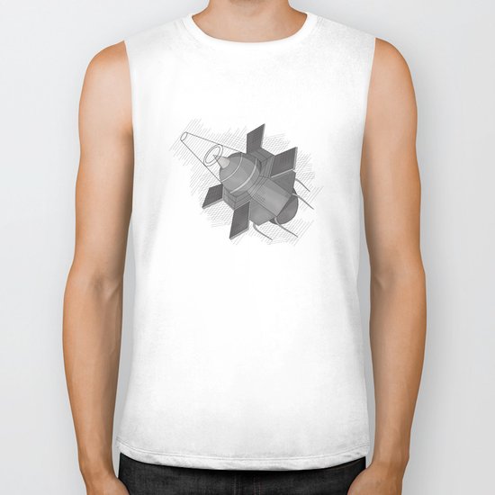 To the Moon and back Biker Tank
