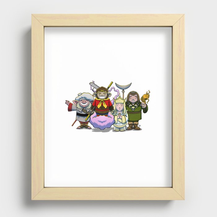 Monkey Magic Crew! Recessed Framed Print