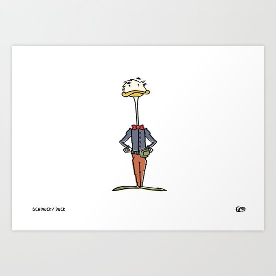 Schmucky Duck #2 Art Print