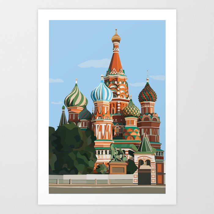 Moscow Illustration Art Print