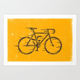 Slitherin' Art Print | Digital, Illustration, Vector, Fixedgear, Snake, Concept, Bike, Cycle, Graphicdesign, Curated 