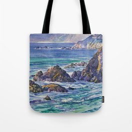 Vintage California Coastal Tote Bag