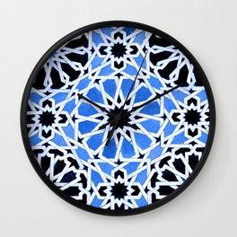 Moroccan Zellige pattern Wall Clock