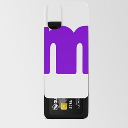 m (Violet & White Letter) Android Card Case