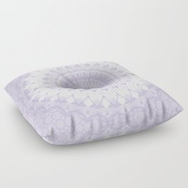 Boho Pastel Purple Mandala Floor Pillow