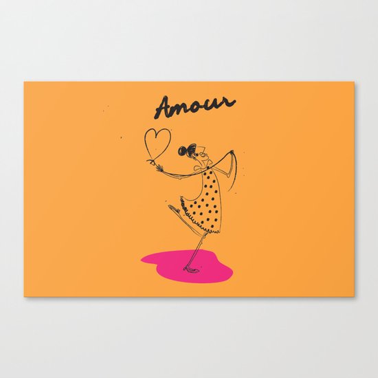 The Ink - "Amour" Canvas Print