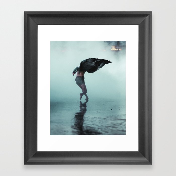 Dance wind Framed Art Print